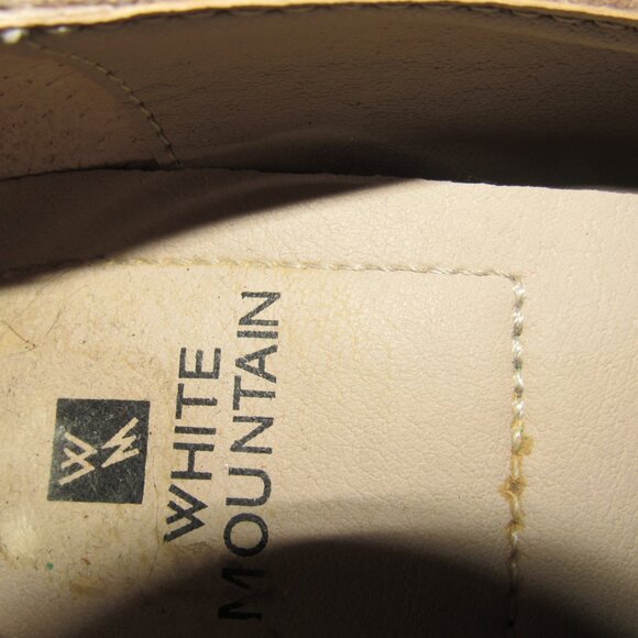 White Mountain Makayla Taupe Suede Block Heel Ankle Strap Pumps Women’s 8M - Picture 9 of 9